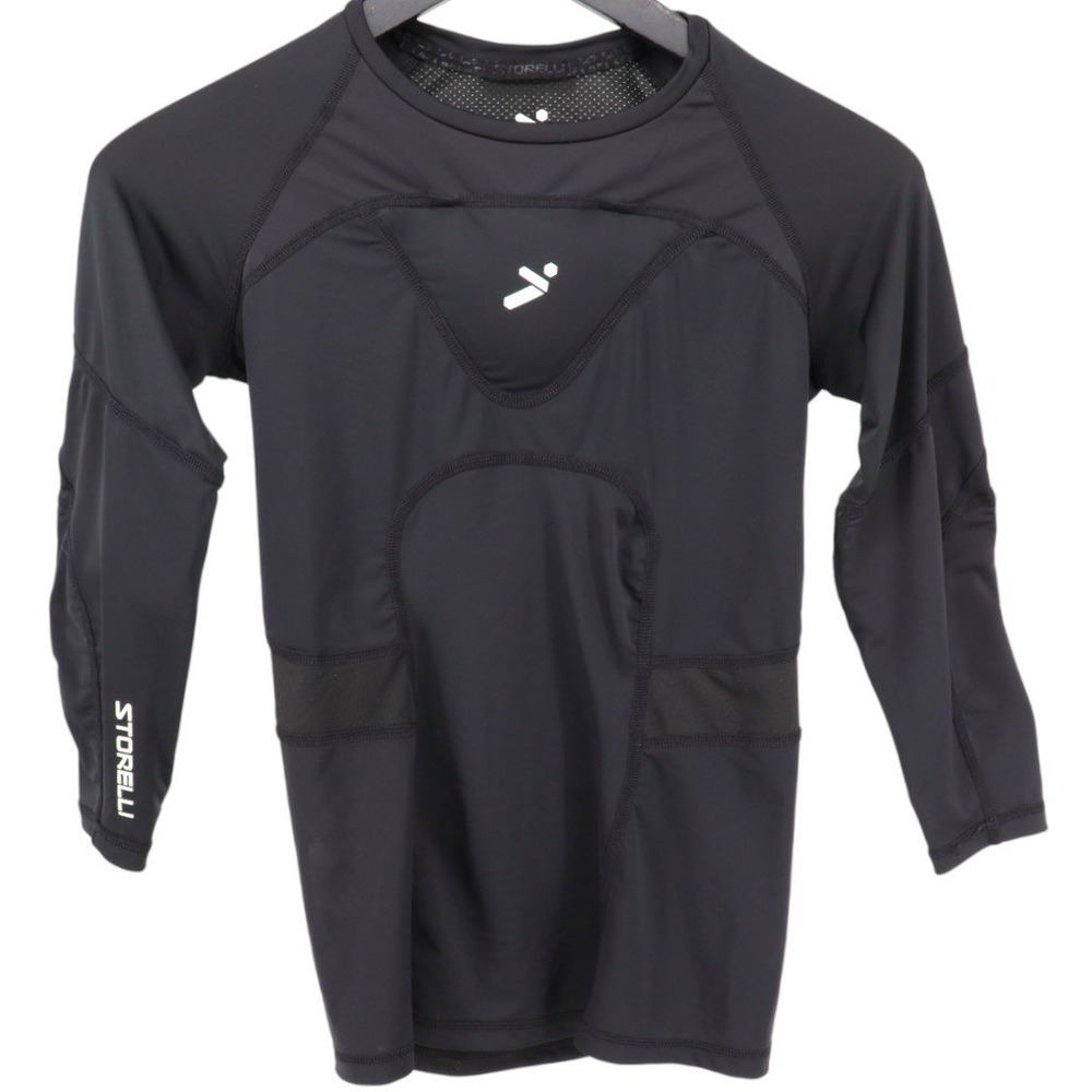 Storelli BodyShield Goalkeeper Shirt Adult Small Black Padded Soccer Compression
